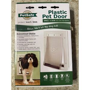 PetSafe Plastic Pet‎ Door Small 1-15 lb White PPA00-10958 New